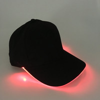 Gorras de béisbol con luz LED, diseño de gorra con logotipo personalizado directo de fábrica