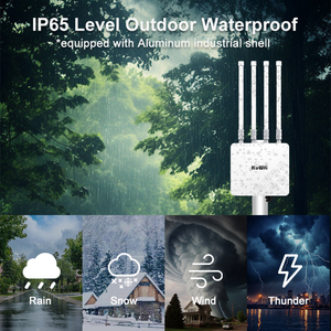 KuWFi APH3000 WiFi 6 11AX 3000Mbps esterno AC con porta SFP + Gigabit Ethernet supporto DC porta <span class=keywords><strong>360</strong></span> ° punto di accesso all'aperto - Product Image 6