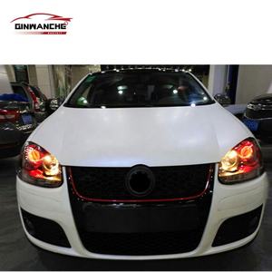 Haute qualité pour VW <span class=keywords><strong>GOLF</strong></span> <span class=keywords><strong>5</strong></span> 2005-2011 mise à niveau GTI Style pare-chocs avant lèvre arrière jupes latérales gril kit de carrosserie - Product Image 3