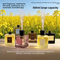 Diffuseur d'aromathérapie automatique en verre de luxe 500 ml - Grande capacité, sans électricité, pour voiture et maison, ornement parfumé, cadeau