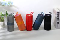 Enceinte Bluetooth sans fil TG671, portable, extérieure, avec subwoofer RGB, fonction TWS, en tissu, étanche IPX4, radio FM, BT, USB, idéale comme cadeau