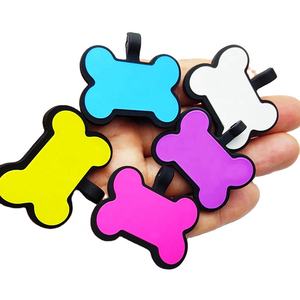 Grosir Logo Kustom Dua Sisi Penuh Warna Cetak Silikon Hewan Peliharaan Kucing Anjing Tanda Id Pvc Warna Bundar <span class=keywords><strong>Tag</strong></span> Anjing - Product Image 2