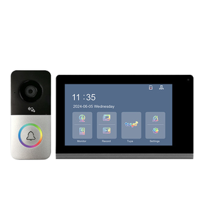 Tuya <span class=keywords><strong>SmartLife</strong></span> 7 pouces Wi-Fi LCD Mini judas sonnette caméra moniteur 3MP étanche PIR Vision nocturne Installation facile porte - Product Image 2