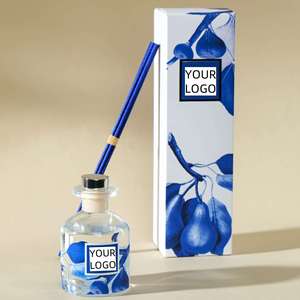 Bán buôn lọ thủy tinh sang trọng tự làm sậy khuếch tán thiết lập Phthalate miễn phí rượu miễn phí thân thiện với môi hương thơm tươi nhà - Product Image 3