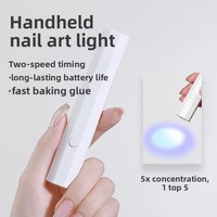 Lámpara UV LED de Una Línea para Uñas, con Temporizador de Dos Niveles, Larga Duración, Secado Rápido, Pequeña, Portátil, Mini