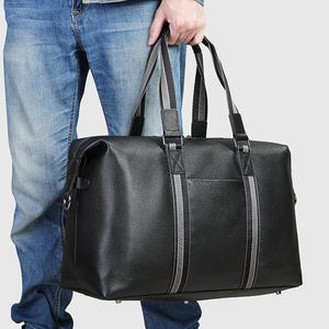 Bolsa de Viaje Deportiva Unisex para Gimnasio, Fin de Semana o Viajes Cortos, de Cuero Genuino, Plegable y Resistente - Product Image 2