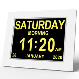 モダンなデザインのデジタルLEDテーブルデスク時計アラーム24または12時間ディスプレイホームリビングルームの装飾