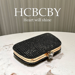 Elegante Pochette Nera Scintillante per Donne, <span class=keywords><strong>Borsa</strong></span> da Sera Luccicante per Feste ed Eventi - Product Image 5