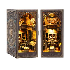 Puzzle 3D en bois Musée d'Astronomie, Porte-livres à assembler soi-même, Décoration de bureau créative, Modèle de maison miniature, Décoration intérieure - Product Image 5