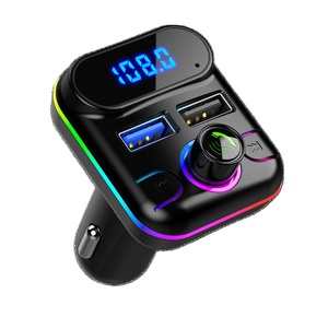 MP3 portátil para automóvil para reproductor <span class=keywords><strong>Bluetooth</strong></span> 5,0 con conexión USB Transmisor FM BT para llamadas manos libres - Product Image 1