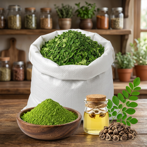 Extrait de feuilles de Moringa en poudre verte, qualité alimentaire, superaliment, supplément, export en vrac FOB Bénin - Product Image 3