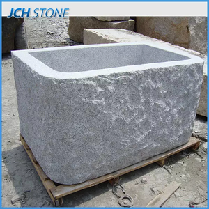 Vente flash : Pots et jardinières <span class=keywords><strong>en</strong></span> <span class=keywords><strong>pierre</strong></span> de granit à finition naturelle pour la décoration du jardin - Product Image 4