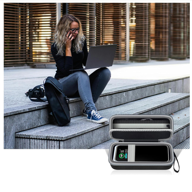 Anker Prime Power Bank 27,650mAh 250W Battery Charging Station Carry Case Custom Hard EVA Shell with Travel Storage Bag