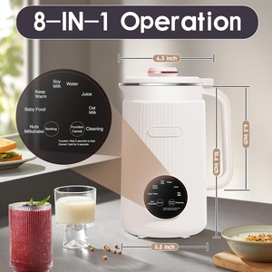 Machine à flocons d'avoine 1200 ml OEM/ODM avec fonction de chauffage et mixeur portable intelligent multifonction pour lait de noix et de soja - Product Image 6