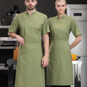 เสื้อแจ็กเก็ตพ่อครัวผ้าฝ้ายโพลีเอสเตอร์ญี่ปุ่นแท้7สีชุดเชฟระบายอากาศได้ - Product Image 3