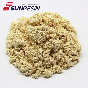 Water temporary hardness removal ion exchange resin