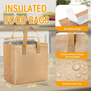 Sac à dos isotherme de luxe avec panneau solaire, imperméable, grande capacité, pour aliments chauds ou froids, pizza, café, lait - Product Image 2