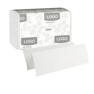 Fabrika OEM ODM 120 ila 250 yaprak Multifold kat toplu kağıt havlu ticari el kağıt havlu toplu