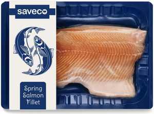 Étiquette de manchon d'emballage en papier pour poisson <span class=keywords><strong>saumon</strong></span> et fruits de mer, personnalisée et imprimée pour supermarché - Product Image 2