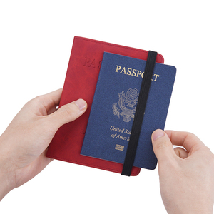 Baellerryカスタマイズ可能な証明書バッグパスポートホルダーPUレザーポータブルスリムパスポートカバーカードホルダー - Product Image 2