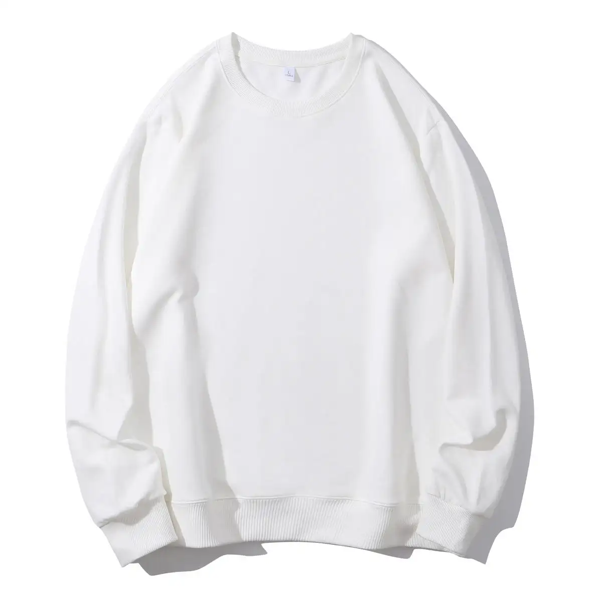 Customized Logo Sweater Round Neck Cotton Printed Pullover Quantity Plus Size Men's Hoodies   Sweatshirts