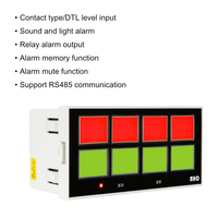 AC100-240V DC 24V Smart LCD 8 annonciateur d'alarme de panneau de fenêtre avec sortie d'alarme de relais