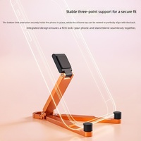 Support de téléphone en alliage d'aluminium modèle T11 - Support paresseux multifonctionnel portable à angle réglable pour utilisation sur bureau et diffusion en direct