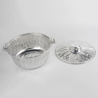 Moule en aluminium jetable avec couvercle, moules à tarte en aluminium avec couvercles, moules à tarte jetables en aluminium avec couvercle en aluminium