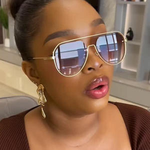 9510 New Modern Retro Punk Double Beam <b>Round</b> Sunglasses for Women Men Vintage Driving Hollow Out Metal Frame <b>Sun</b> <b>Glasses</b> Shades - Product Image 3