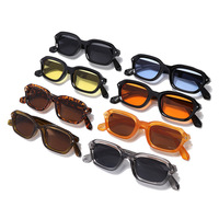 Lunettes de soleil carrées classiques rétro tendance, protection UV400, logo personnalisé, lunettes de soleil carrées modernes pour hommes et femmes