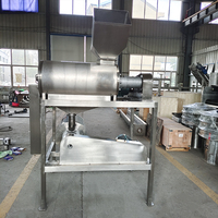 RVS 304 dubbeltraps fruitpulpermachine/fruitpulper voor tomaten/papaya