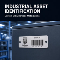 Étiquettes QR personnalisées et étiquettes de valve – Étiquettes en métal en aluminium anodisé et acier inoxydable étanches, autocollants artisanaux, formes personnalisées