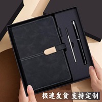 Carnet en cuir PU avec stylo et bouteille d'eau, 100 feuilles, cadeau d'entreprise pour la reconnaissance des employés, ensemble cadeau d'affaires personnalisé