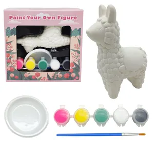Elsas Paint Your Own Figurines Decorate DIY paintings Set Complete Plaster Craft Kit for Kids