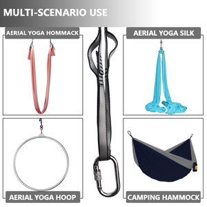 Cadenas de conexión tipo margarita para hamaca de yoga aéreo, cuerda para columpio de yoga, correas de extensión para trapeze colgante, cadena de conexión tipo margarita para escalada - Product Image 6