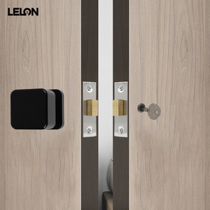 Kunci Pintu Tersembunyi Model Tombol Persegi Tak Terlihat, Kunci Deadbolt untuk Kamar Tidur, Ruang Penyimpanan, Kunci Pengunci - Product Image 3