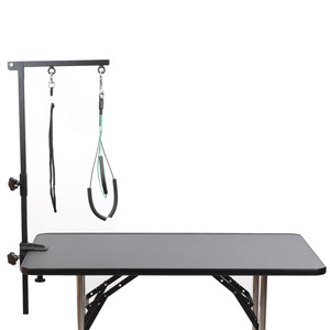 Pet Grooming Table Hanging Rod <b>Bracket</b> <b>Black</b> Metal Folding Stand For Cat Grooming Accessories - Product Image 2