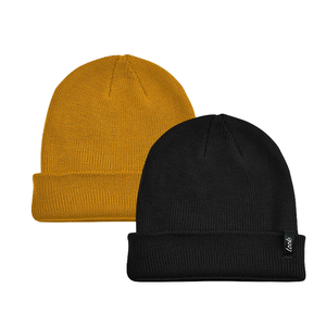 Bonnet tricoté chaud d'hiver pour hommes avec logo personnalisé en gros - Product Image 1