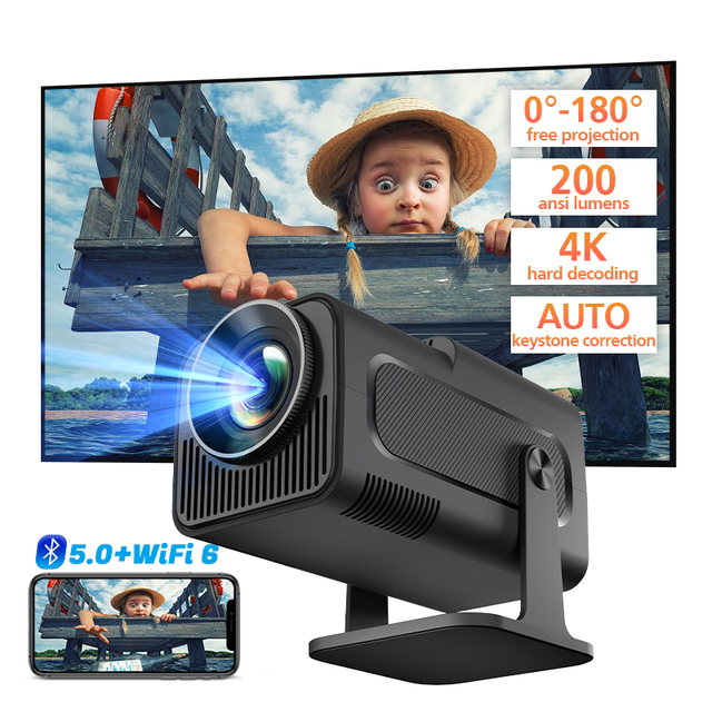 Hotack HY320MINI Smart WiFi Android Video Game Projector Full HD 1080P Home Theater Portable Mini Proyector 4K-Hot Sale