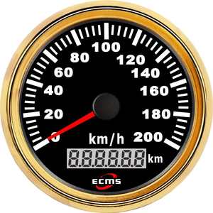 Compteur de vitesse GPS 85 mm 200 km/h Jauge analogique pour yacht bateau camping-car voiture Conversions Instrument de mesure de vitesse - Product Image 4