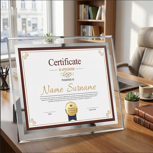 Wholesale Creative <b>A4</b> A5 Picture <b>Frame</b> <b>Certificate</b> Photo <b>Frame</b> Glass 4x6 5x7 6x8 <b>Certificate</b> A5 Crystal Glass Photo <b>Frame</b> - Product Image 4
