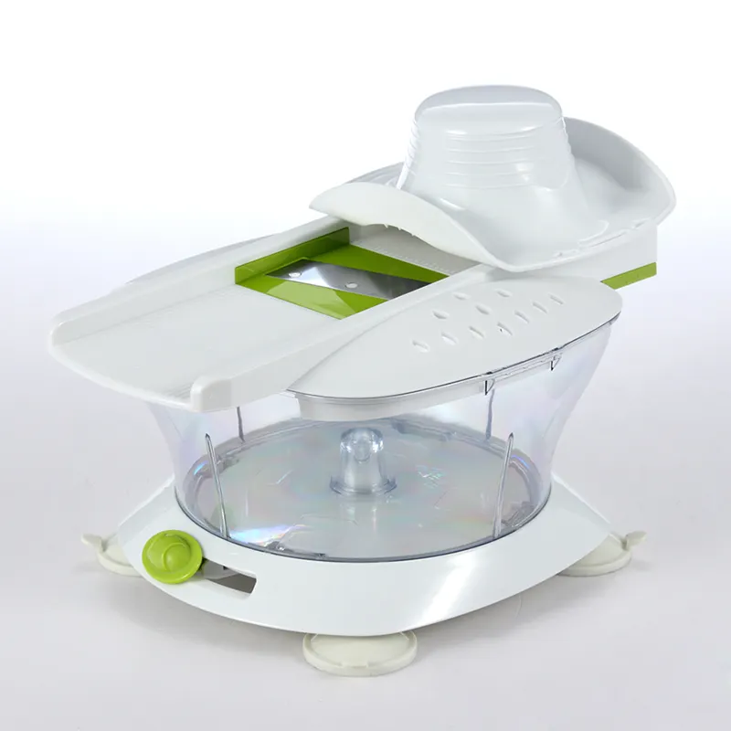 Mais Populares Multi-funcional Whisk Egg Batedor Cortador Vegetal Slicer Salada Spinner