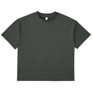 Chemise de rue surdimensionnée à col ras du cou Vente en gros personnalisée Coton vierge pour hommes Épaule tombante Poids lourd - Product Image 1