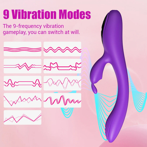 Vibratore <span class=keywords><strong>Rabbit</strong></span> per Donne con Schermo LCD e 9 Modalità di Vibrazione, Stimolatore Punto G, Giocattolo Sessuale per Adulti - Product Image 2