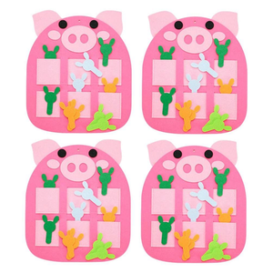 แผนภูมิกระเป๋าเข้าร่วมงานรูปสัตว์น่ารักสำหรับครูของตกแต่งบ้านโรงเรียนเด็กกระดานที่ยุ่งมอนเตสซอรี่รู้สึกว่ามีกระดานไม่ว่าง - Product Image 6