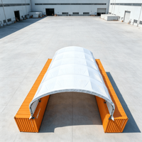 Abri dôme en acier galvanisé à double treillis sur mesure 30x40 pieds, auvent extérieur haut de gamme pour stationnement de voitures et stockage de véhicules