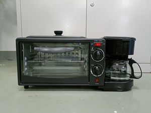 Moderna Máquina para Desayunos <span class=keywords><strong>3</strong></span> <span class=keywords><strong>en</strong></span> <span class=keywords><strong>1</strong></span> de Acero Inoxidable, <span class=keywords><strong>Horno</strong></span> Eléctrico con Capacidad de 12L para Cocinar <span class=keywords><strong>en</strong></span> Familia - Product Image 2