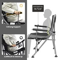 Nouvelle conception, chaise pliante portable légère et durable en Oxford 600D pour l'extérieur, idéale pour la plage, les pique-niques, le camping, la pêche, et comme lit de pêche à la carpe.