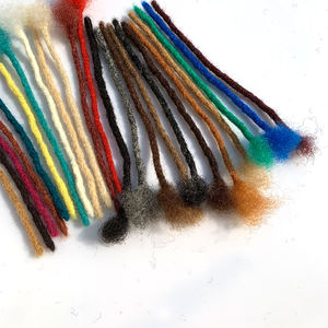 Extensions de cheveux humains brésiliens 100% faites à la main Dreadlocks de haute qualité et <span class=keywords><strong>Micro</strong></span> Locs dans les styles Afro Curl Wave - Product Image 1