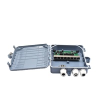 Boîtier étanche IP68 extérieur FTTH, commutateur PoE passif 8 ports avec PoE inversé 15V-48V 10/100Mbps et sortie PoE conforme aux normes PSD et PD
